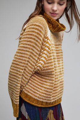 Serena Oversized Chenille Striped Jumper | Anthropologie UK