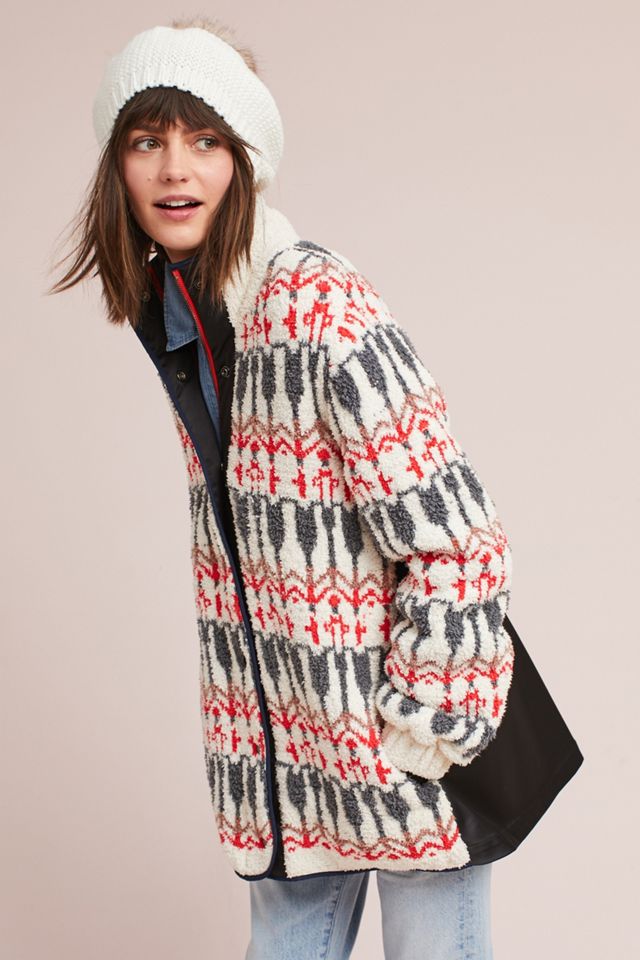 Intarsia Sweater Jacket #1