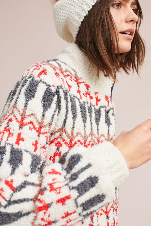 Intarsia Sweater Jacket #2