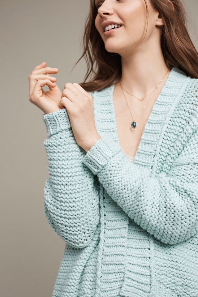 Classic High-Low Cardigan #1