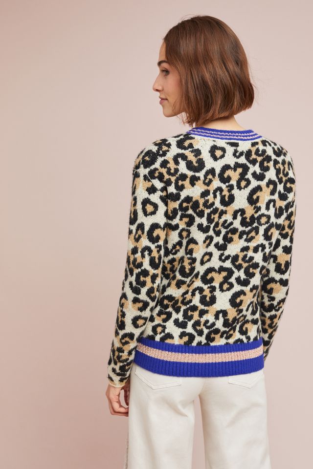 Leopard cheap sweatshirt anthropologie