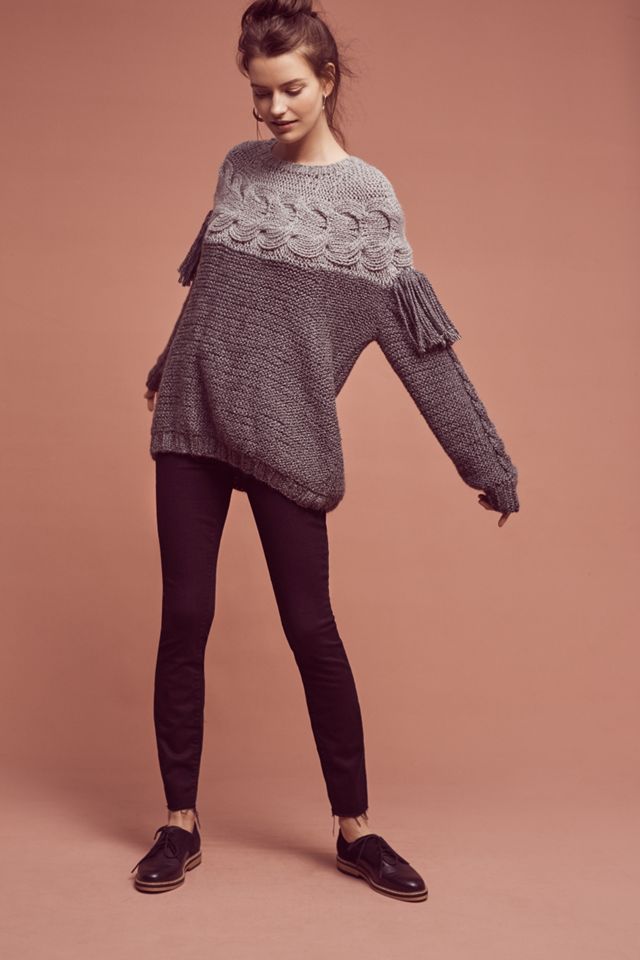 Aumar Fringed Wool Pullover #2