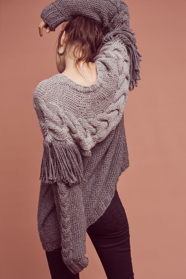Aumar Fringed Wool Pullover #3