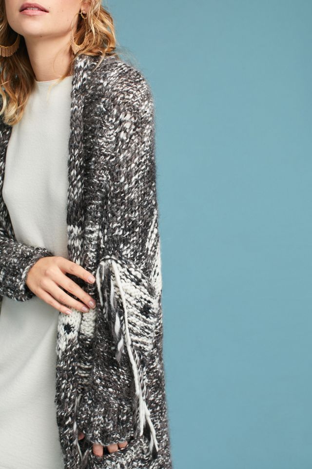 Hand-Knit Oversized Cardigan #3