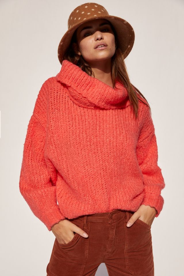 Anthropologie cowl neck clearance sweater