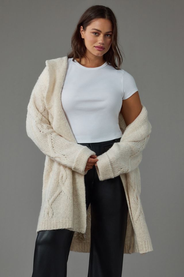 By Anthropologie Hooded Cardigan Sweater #4