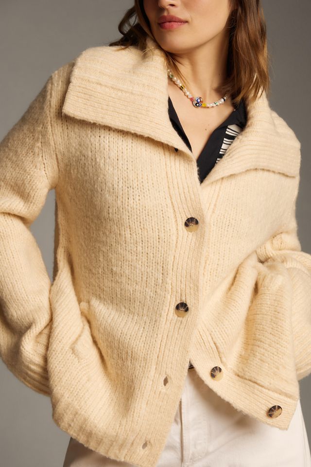 Maeve Collared Coatigan Sweater #3