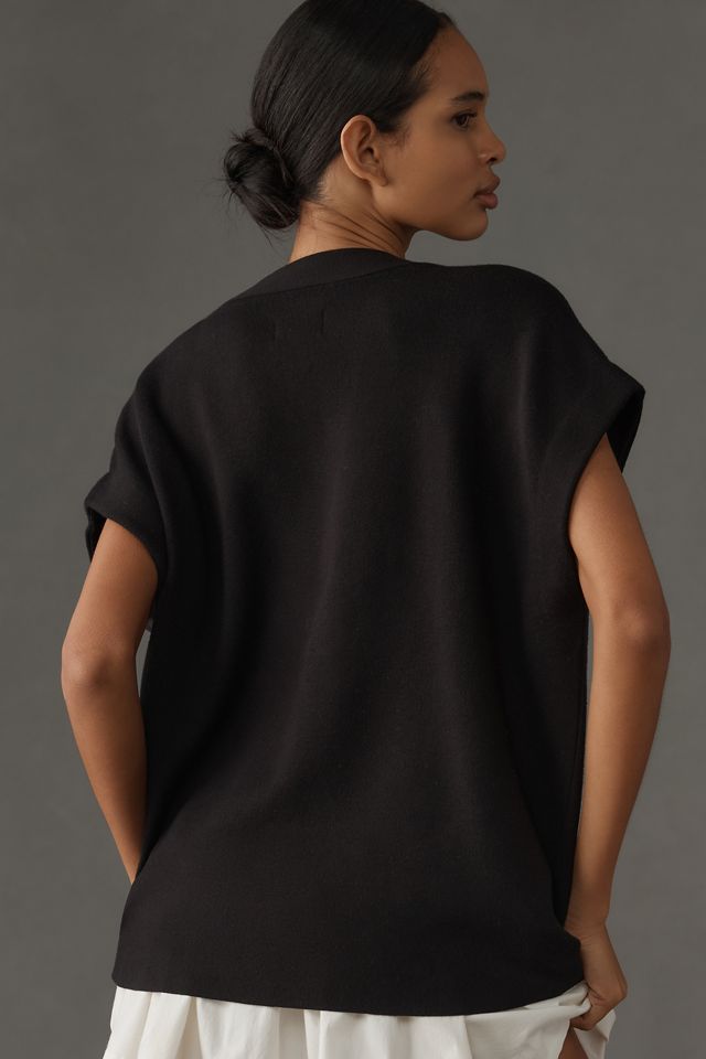 Maeve Oversized Muscle Sweater Vest #1