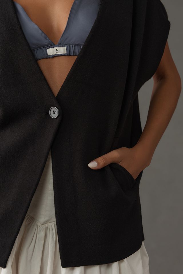 Maeve Oversized Muscle Sweater Vest #3