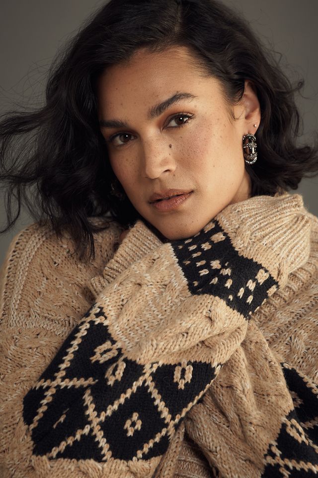 Pilcro Slouchy Open-Front Oversized Cardigan Sweater | Anthropologie