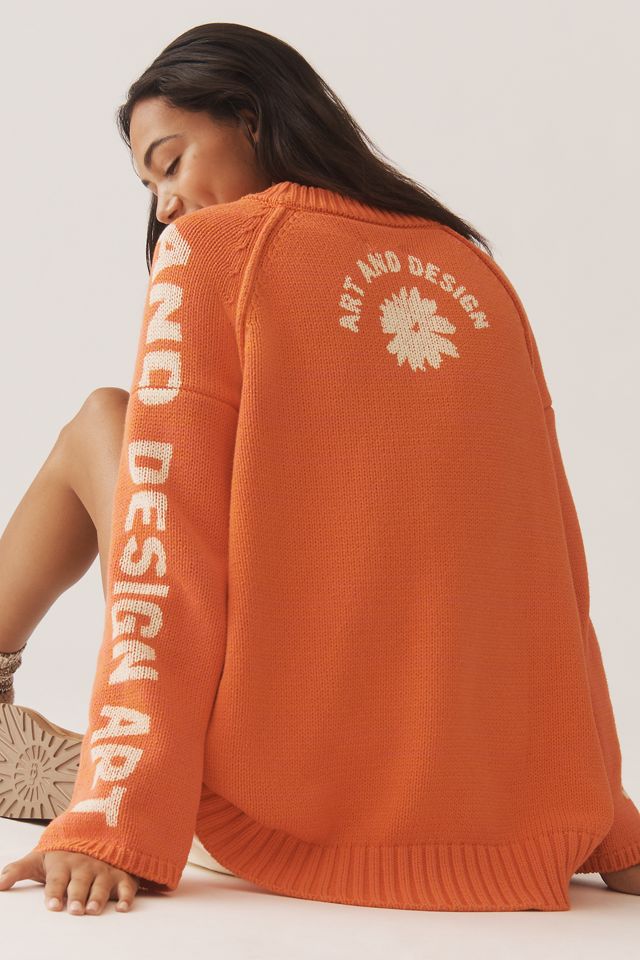 Pilcro Graphic Printed Crew-Neck Sweater #1