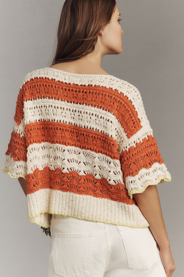 Pilcro Open-Stitch Pullover Sweater #1
