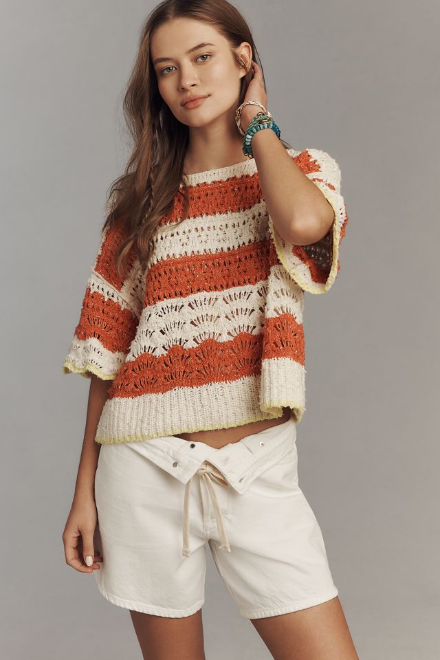 Pilcro Open-Stitch Pullover Sweater #2