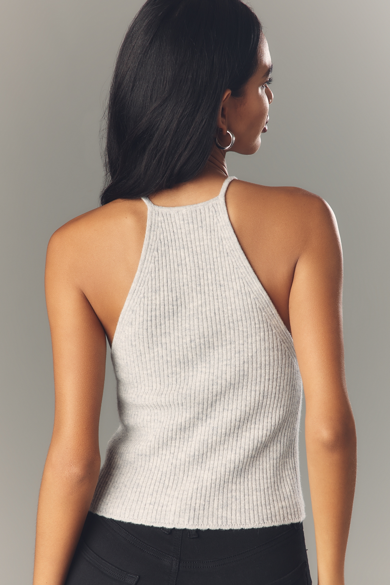 By Anthropologie Wool & Cashmere Button Sweater Tank