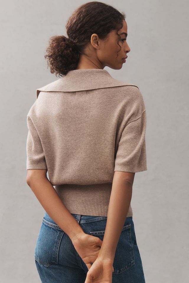 Pilcro Collared Wool and Cashmere Blend Sweater #2