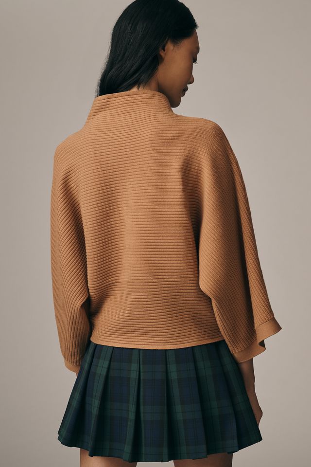 By Anthropologie Mock-Neck Wide-Sleeve Sweater #3