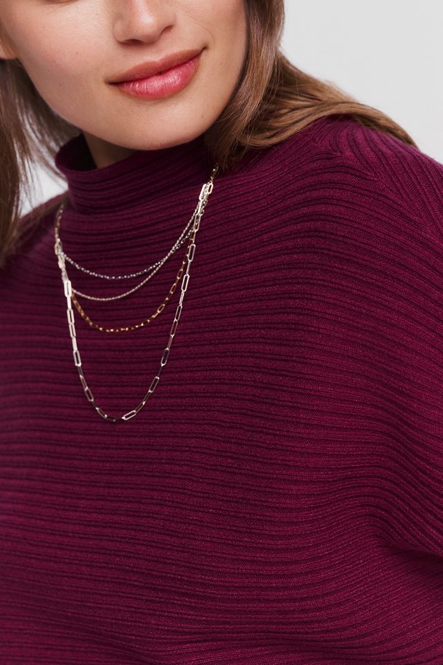 By Anthropologie Mock-Neck Wide-Sleeve Sweater #1
