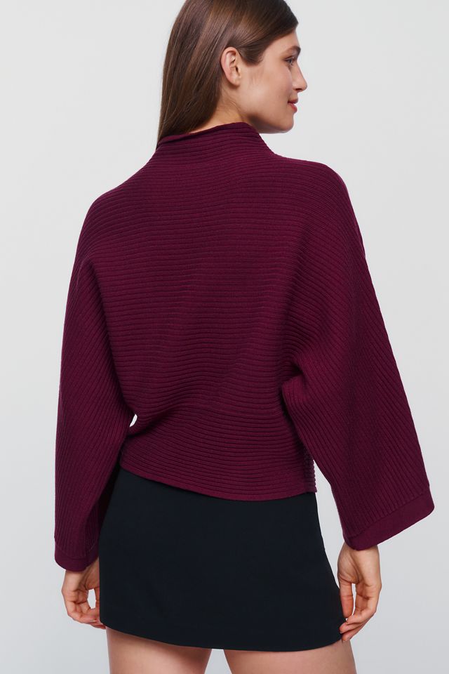 By Anthropologie Mock-Neck Wide-Sleeve Sweater #3