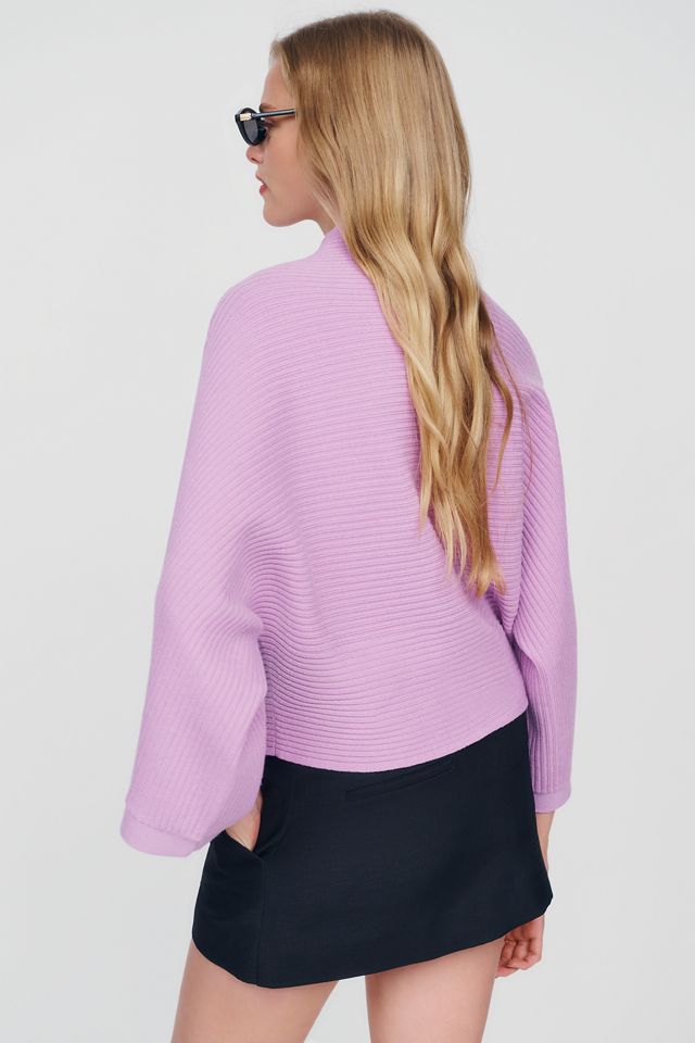 By Anthropologie Mock Neck Wide Sleeve Sweater #1