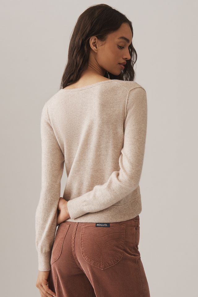 By Anthropologie Belted Wool Cashmere Cardigan Sweater #1