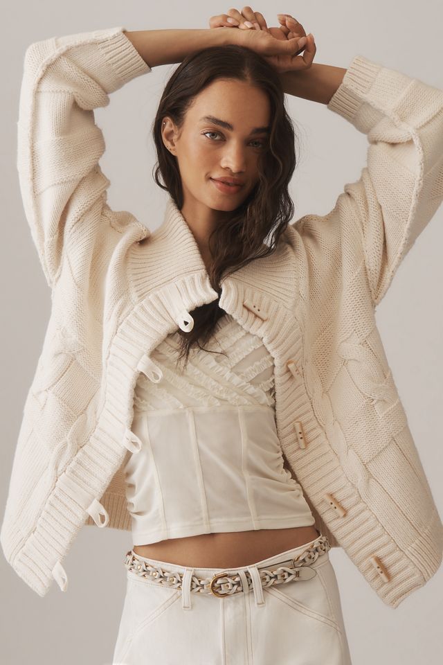 新品　toggle button knit cardigan Toggle Knit Cardigan | Nuuly