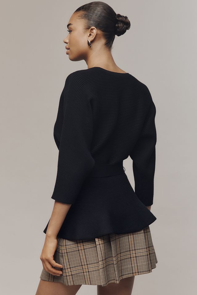 Maeve Ribbed Belted Sweater #2