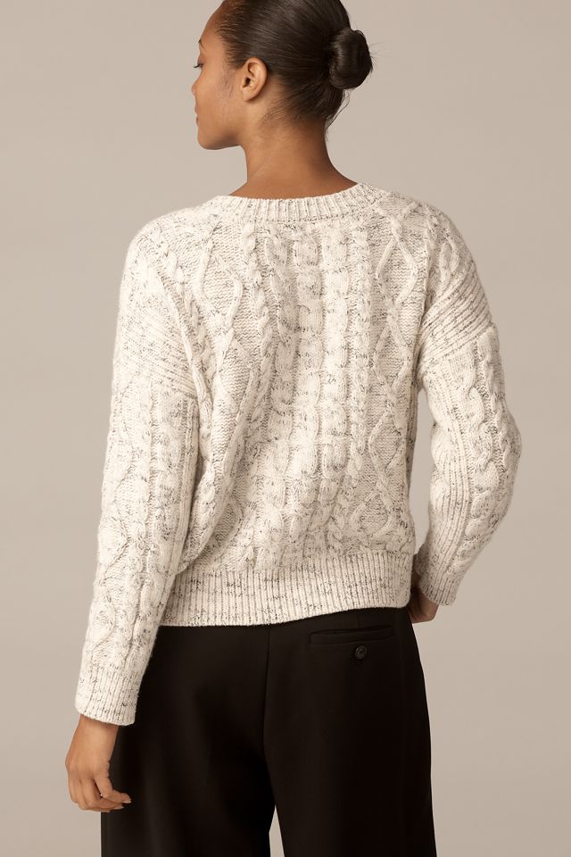 Maeve Wool Blend Cable-Knit Cardigan Sweater #2