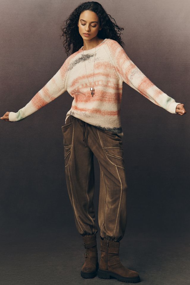 Pilcro Crew-Neck Oversized Sweater #1