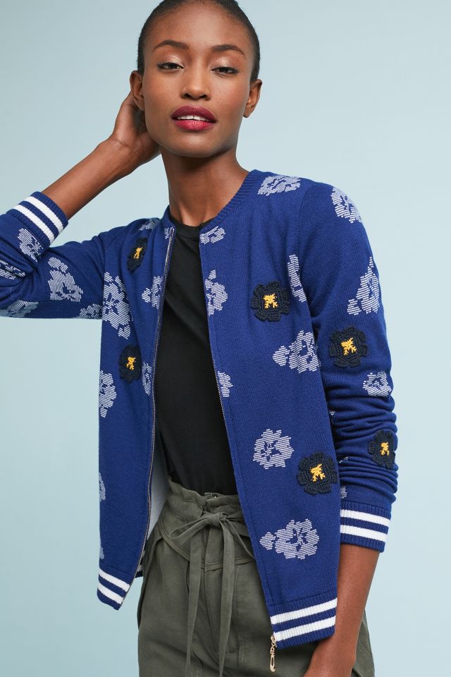 Floral Bomber Jacket Anthropologie