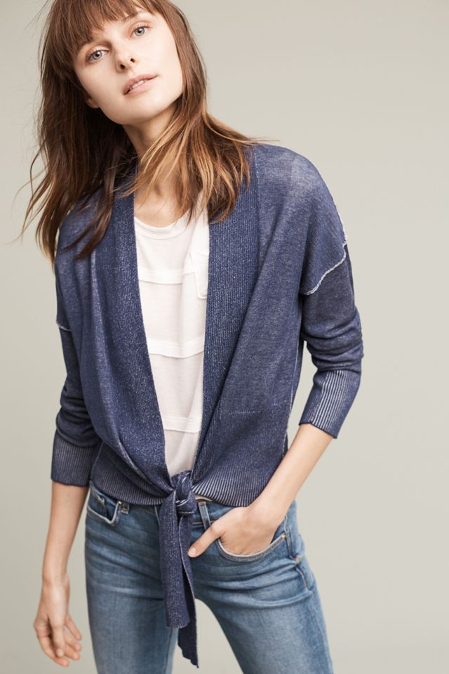 Cottiard Tie-Front Cardigan