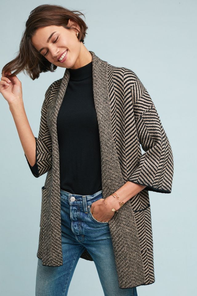 Herringbone Knit Cardigan #2