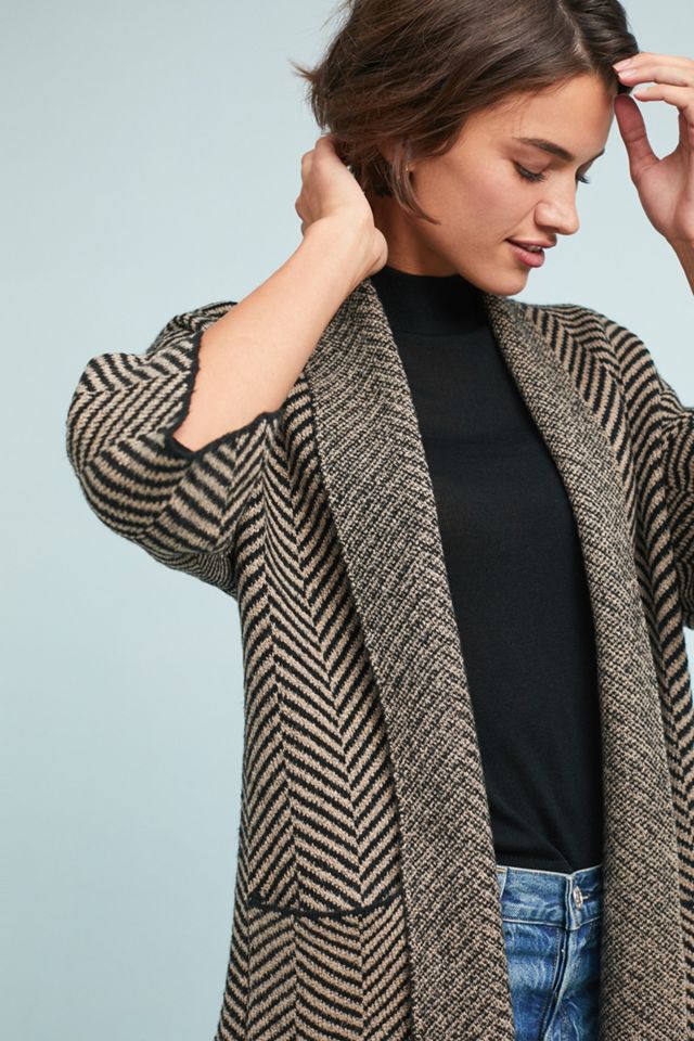 Herringbone Knit Cardigan #3