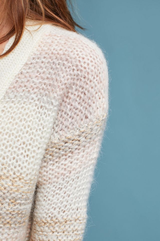 Metallic Striped Cardigan #1