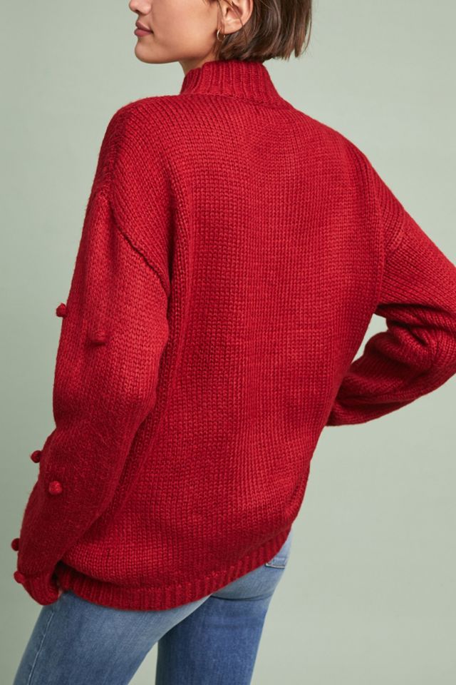 Ruby Pommed Sweater #1
