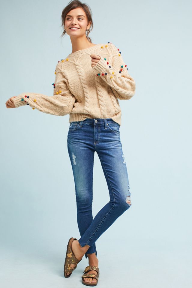 Pom-Pom Cable Sweater #4