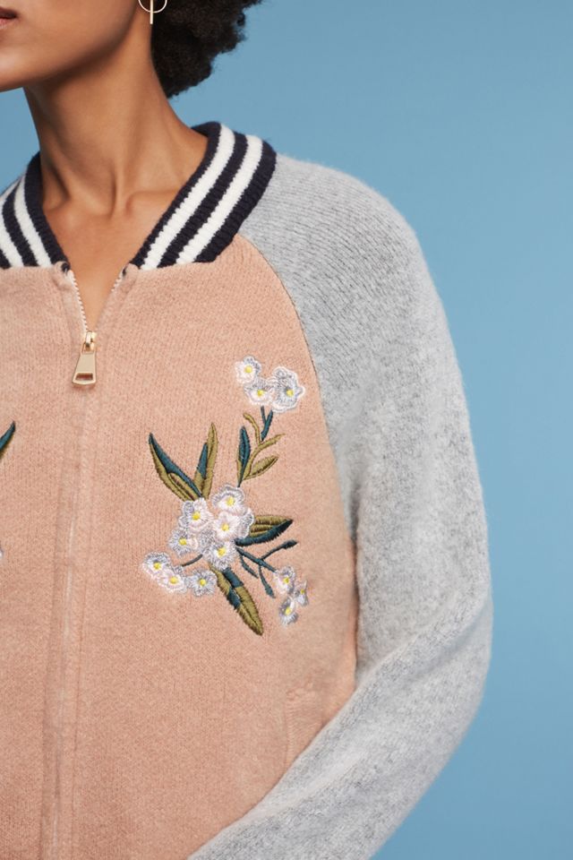 Varsity Embroidered Bomber #2