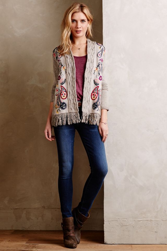 Folklore Embroidered Cardigan #2