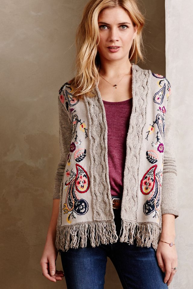 Folklore Embroidered Cardigan