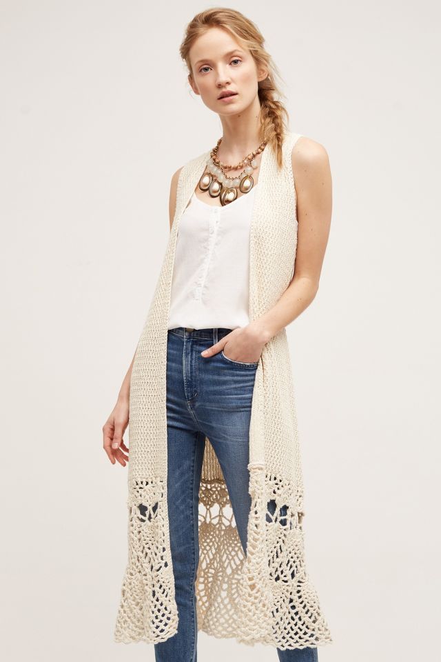 Anthropologie crochet 2024 duster