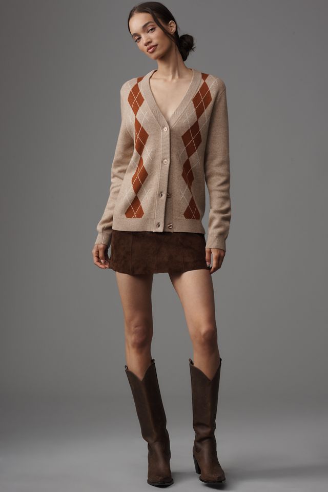 KULE Deane Long-Sleeve V-Neck Wool-Blend Cardigan Sweater #1