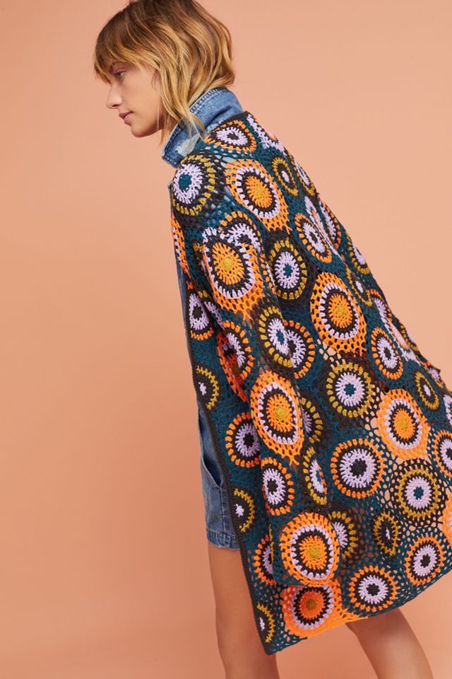 Crocheted Medallion Cardigan #1