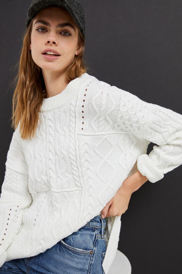 Pilcro Jasmine Cable-Knit Tunic Jumper #1