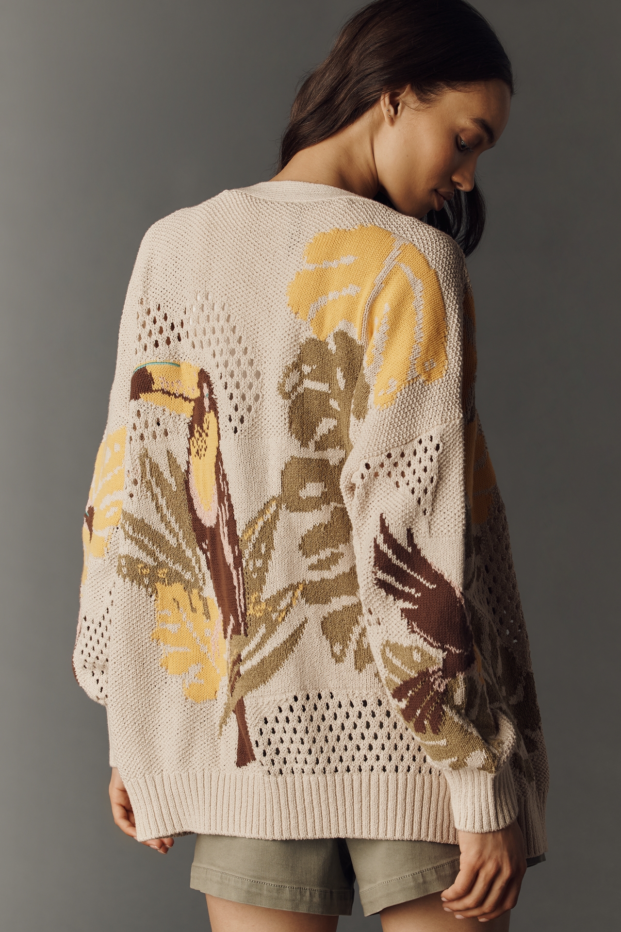By Anthropologie Open Stitch Cardigan