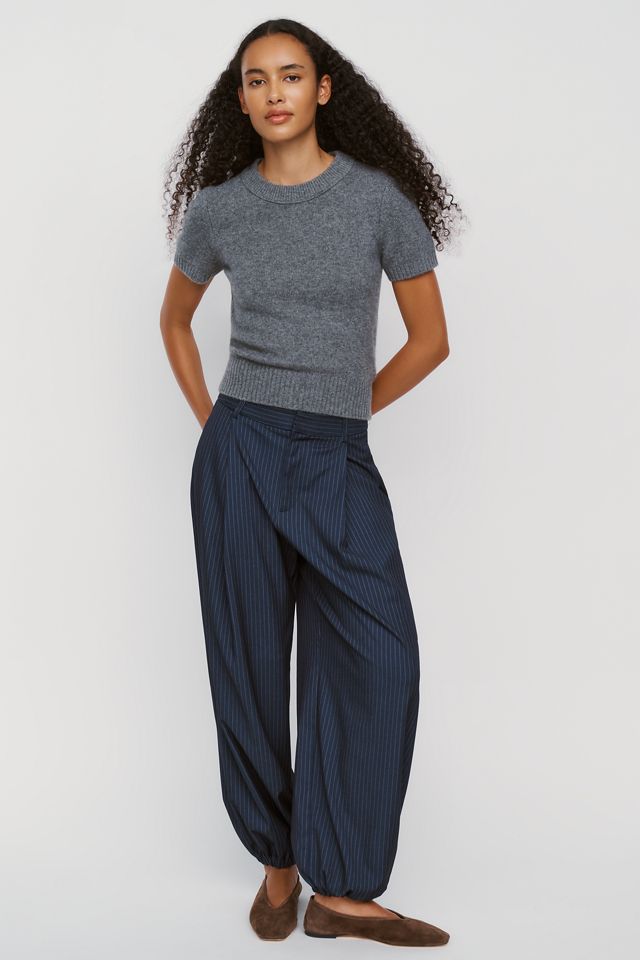 Maeve Mercer Cashmere Short Sleeve Sweater #1