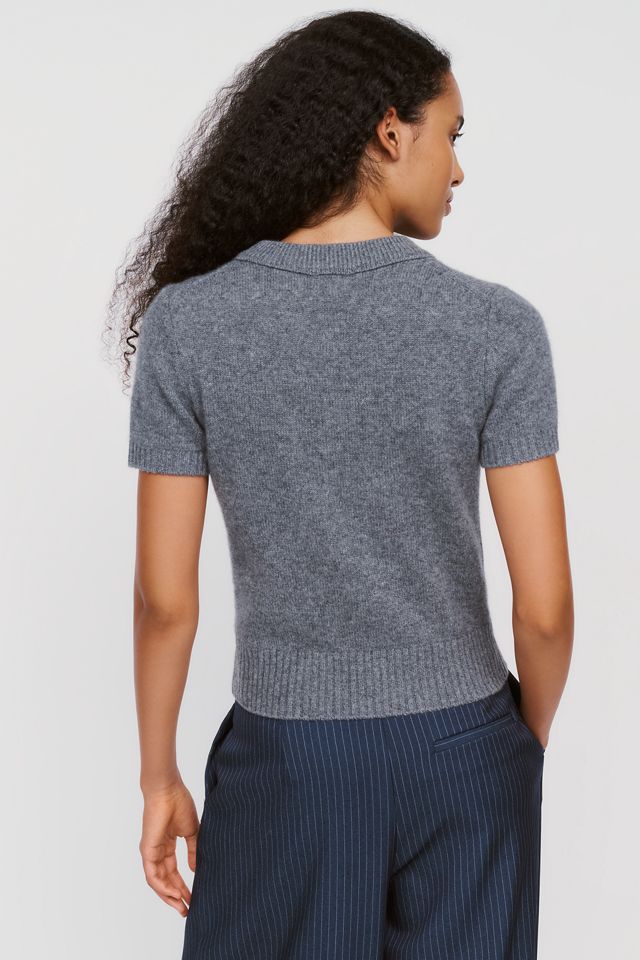 Maeve Mercer Cashmere Short Sleeve Sweater #3