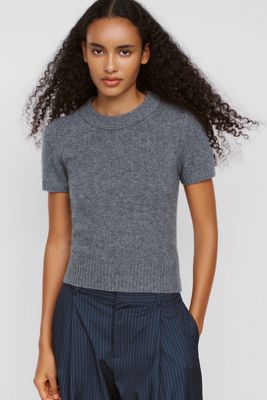 Maeve Mercer Cashmere Short Sleeve Sweater