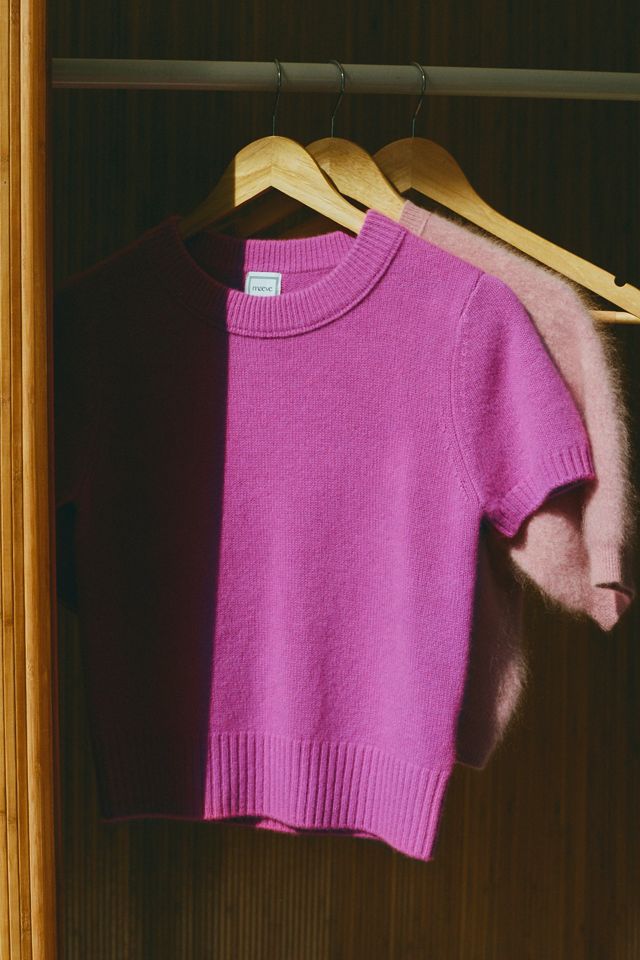 Maeve Mercer Cashmere Stretch Short Sleeve Sweater #5