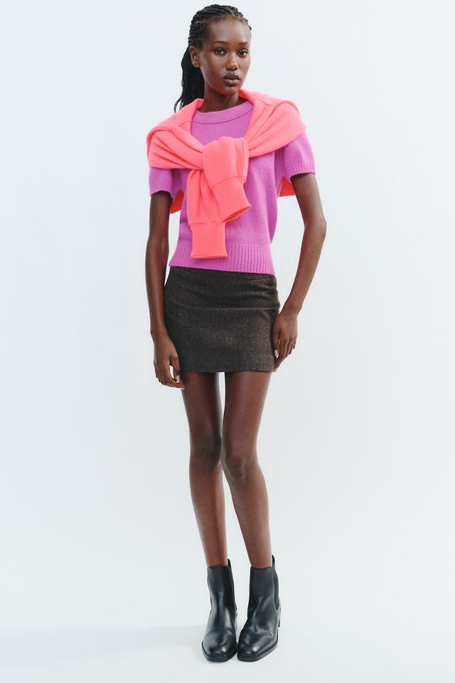 Maeve Mercer Cashmere Stretch Short Sleeve Sweater #2