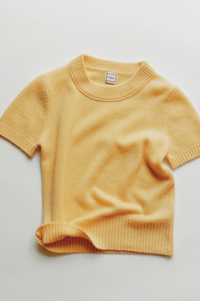 Maeve Mercer Cashmere Stretch Short Sleeve Sweater #5