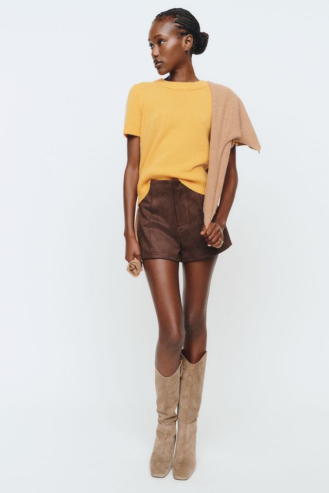 Maeve Mercer Cashmere Stretch Short Sleeve Sweater #3